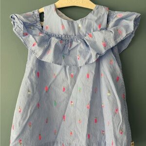 Kate Spade Blue and White Striped Dress